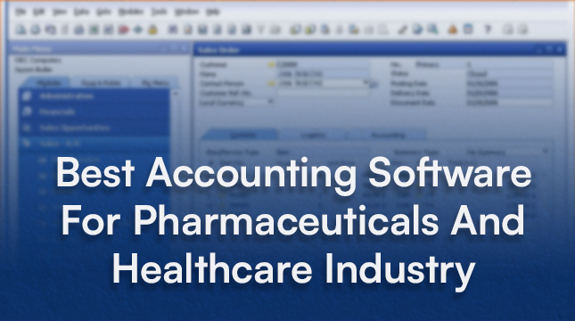 Best Accounting Software For Pharmaceutical