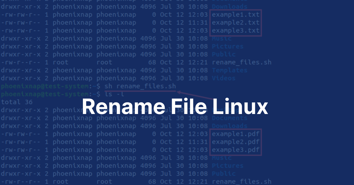 rename file linux