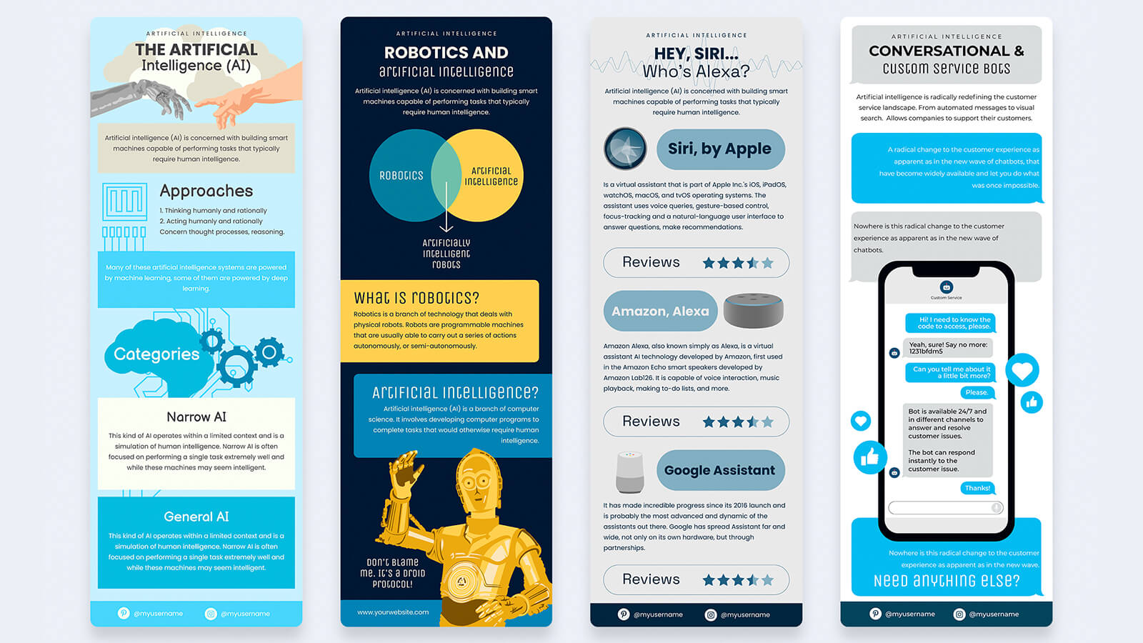 Infographic on AI qualities: Intentionality, Intelligence, and Adaptability.