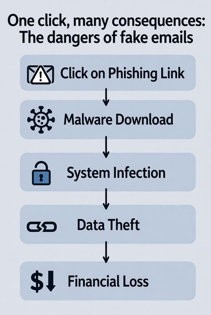 Ripple effect of clicking a phishing link