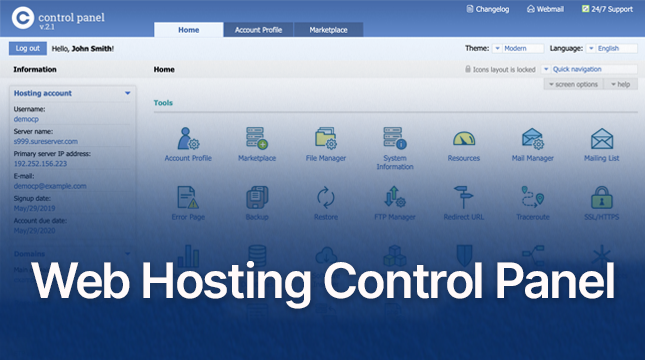 Web Hosting Control Panel