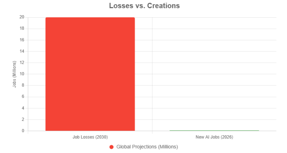 Losses vs creations