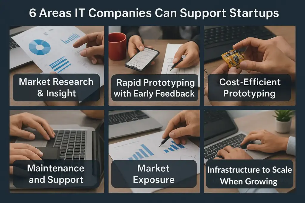 Areas it companies can support start up