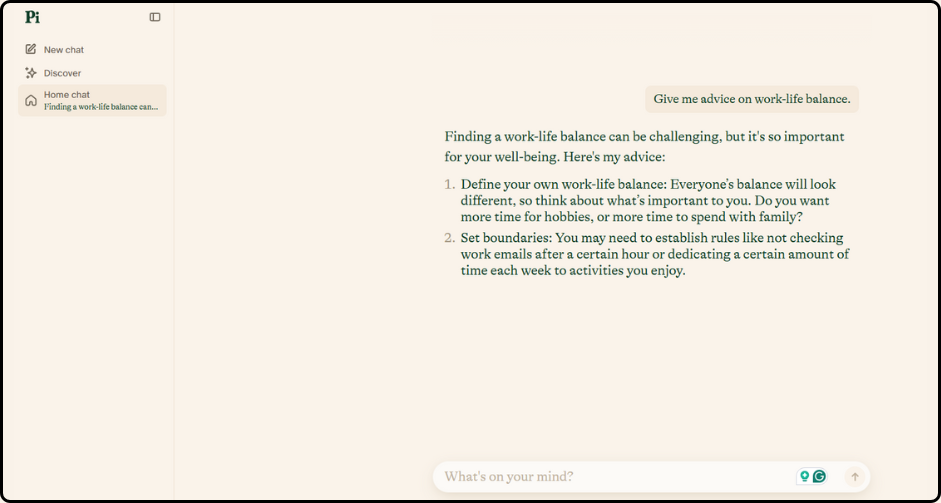 inflaction pi for chatgpt alternative