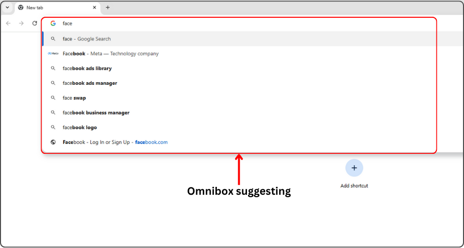 omnibox suggestion